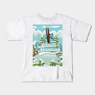 Attitash Mountain ski Kids T-Shirt